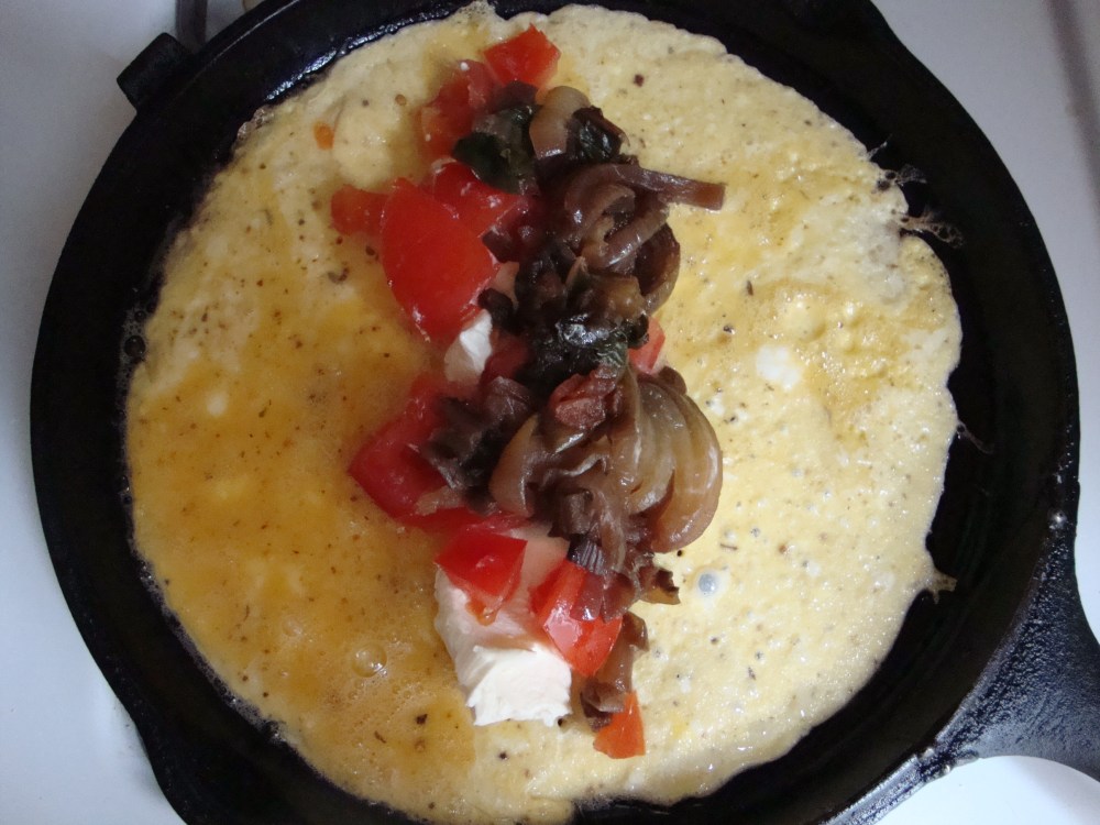 Omelet in process #1