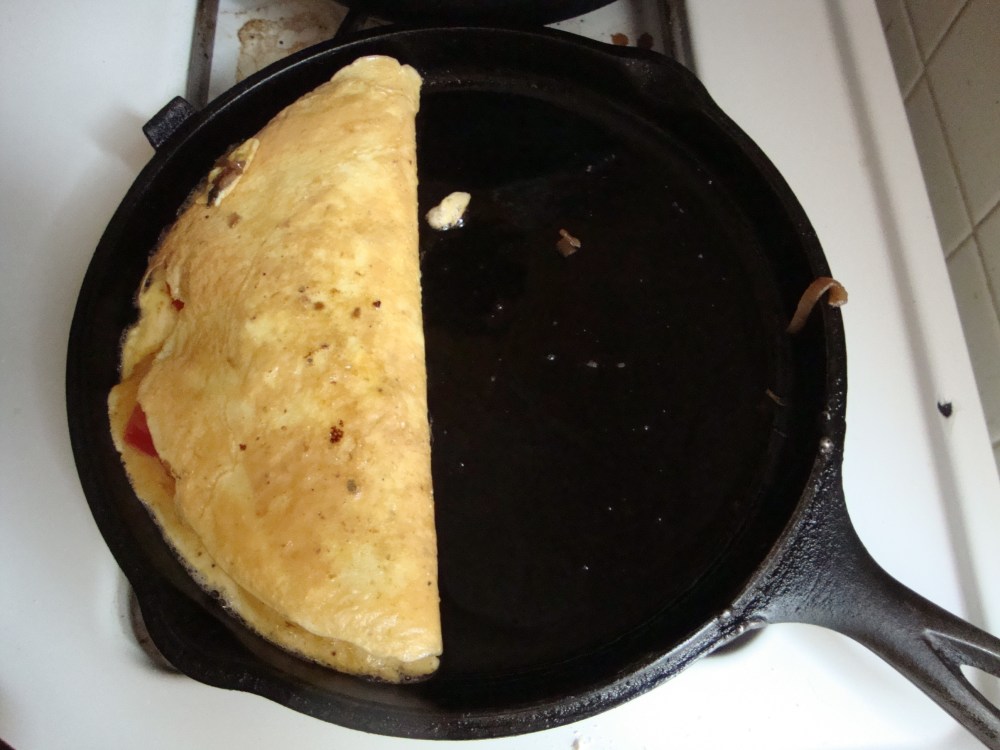 Omelet in process #2