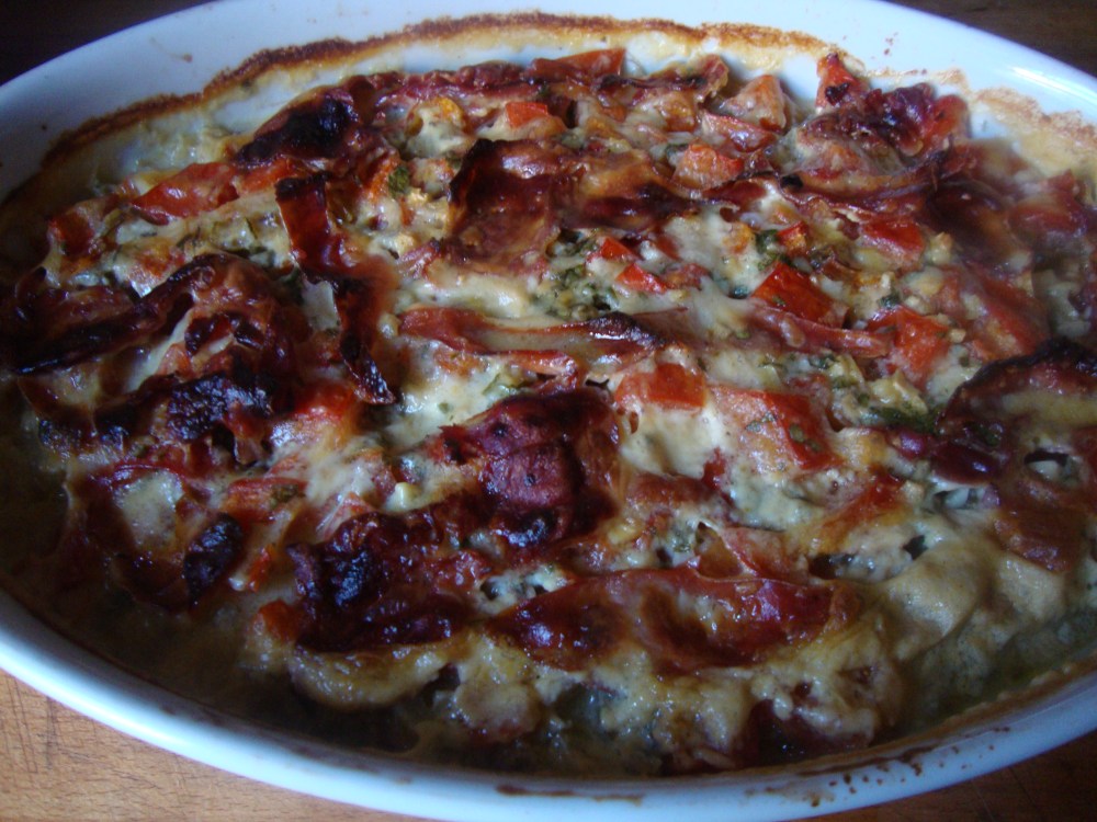 Swiss Chard Stem Gratin