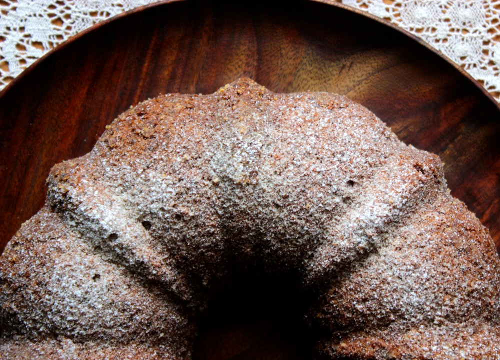 Light Hazelnut Cake with Flecks of Bittersweet Chocolate (gluten-free or not)
