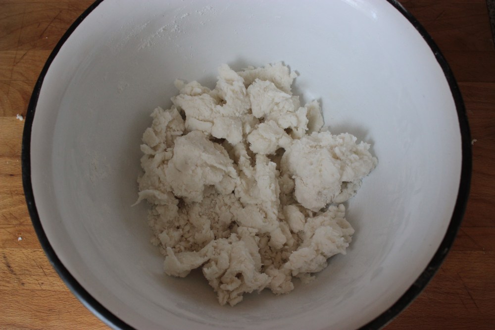 crumbly gluten-free dumpling dough