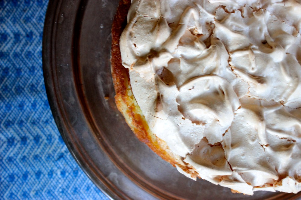 Goddess Apple Cake with a Meringue Topping