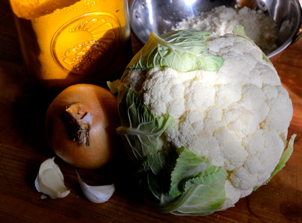 Cauliflower Almond Turmeric Soup